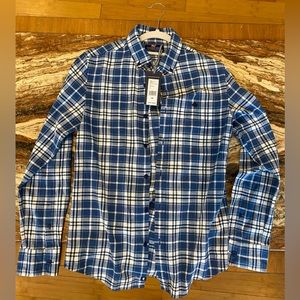 Vineyard Vines Slim Fit Plaid Long sleeve; new with tags, size XS